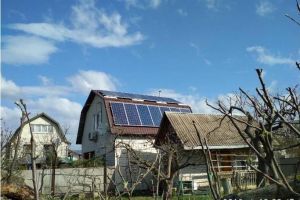 Network solar station 30 kW, Kiev region, v. Hotyanovka