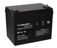 Accumulator battery SunLight SP 12- 75
