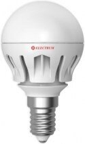 Лампа светодіодна куля Elektrum Elektrum LB-14 6W E14 2700K алюм. корп. A-LB-0305
