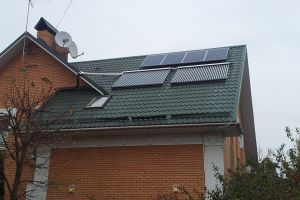 Reserve 3/2 kW and solar collector system, Kiev region, Borshchagovka