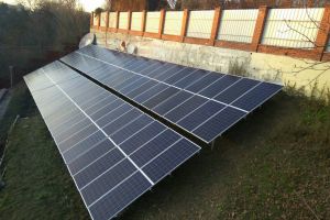 Grid solar station 30 kW and standby 2 kW, Kyiv, Demeevka
