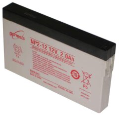 Акумуляторна батарея Genesis NP2- 12 (12В 2 а/г)