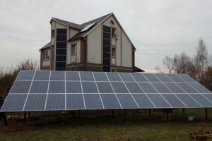 Grid  solar station 10 kW, the Kiev area, Pogrebi