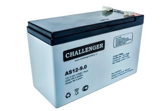 Акумуляторна батарея Challenger AS12-9,0 (12В 9 а/г)