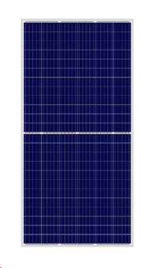 Solar battery DAH solar HCP72X9-355W poly 9BB Half Cell