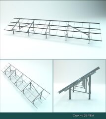 Mounting system for 10 solar modules