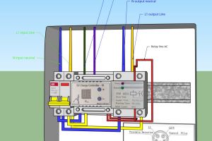 Тривимірна схема збірки зарядної станції для електромобілів c1h