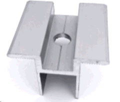 Clamp intermodular L 40 mm, interpanel gap 20 mm aluminum with anodized coating