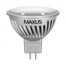 Світлодіодна лампа MAXUS LED-358 MR16 7W 4100K 220V GU5.3 AL