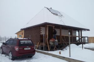 Autonomous solar station for bath and fish pond 1 kW, Kyiv region, Sinyak