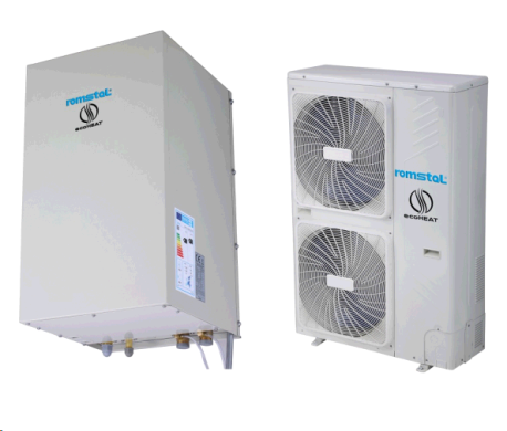 The Romstal ECOHEAT 12kW heat pump is air / water for heating / cooling