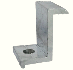 End clamp L 40 mm for panels with a frame of 40 mm aluminum with anodized coating
