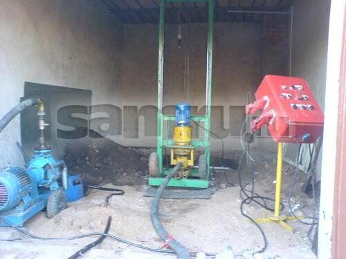Drilling wells for water in the pit, garage or Podwale