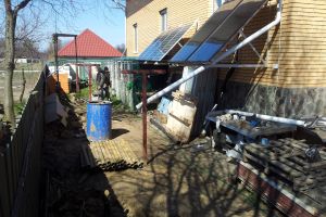 Solar collector system 200 liters and hybrid solar system 3 kW, Kiev region, New Petrovtsy