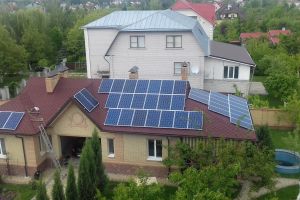 Grid Solar system capacity 20/22 kW, Kiev region, Petrivtsi