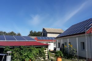 Grid-tie solar system capacity of 23 kW "feed-in tariff", Kiev region, Starie Petrivtsi
