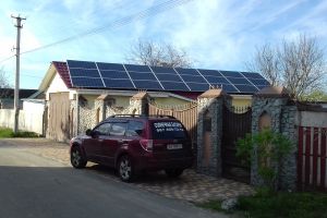 Grid solar power system refusol 10/9 kW "green tariff", Kiev region, Belogorodka