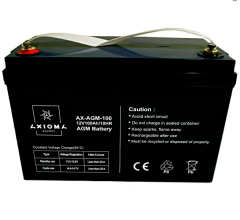 Аккумуляторная батарея AGM 12В 100Ач, AX-AGM-100, AXIOMA energy